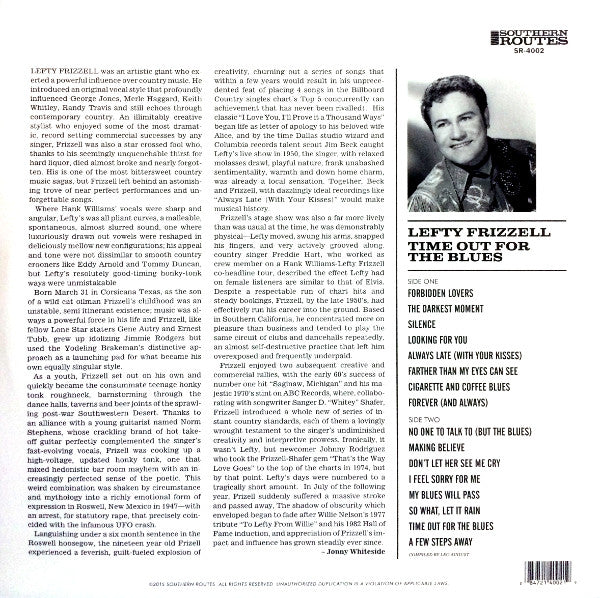 Lefty Frizzell : Time Out For The Blues (LP,Compilation)