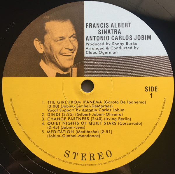 Frank Sinatra & Antonio Carlos Jobim : Francis Albert Sinatra & Antonio Carlos Jobim (LP,Album,Reissue,Remastered,Stereo)