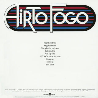 Airto Fogo : Airto Fogo (LP, Album, RE)