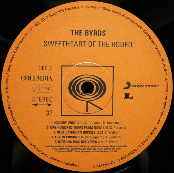 Byrds, The : Sweetheart Of The Rodeo (LP,Album,Reissue,Stereo)