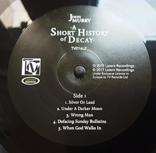 John Murry : A Short History Of Decay (LP, Album)