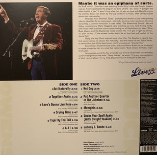 Buck Owens : Live From Austin TX (LP,Album,Reissue)