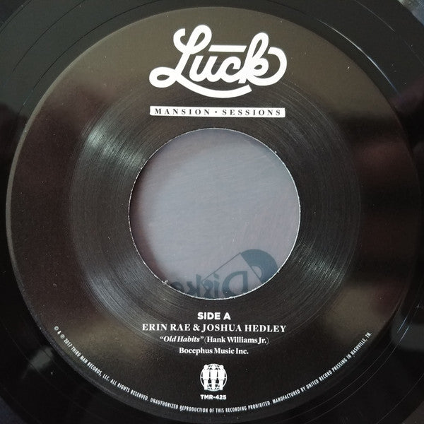 Joshua Hedley & Erin Rae : Old Habits  (7", Single)