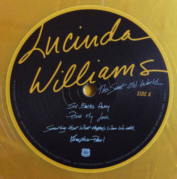 Lucinda Williams : This Sweet Old World (LP, Gol + LP, Sil + Album, 25t)