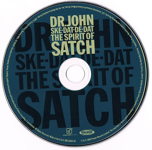 Dr. John : Ske-Dat-De-Dat The Spirit Of Satch (CD, Album)