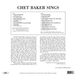 Chet Baker : Chet Baker Sings (LP,Album,Reissue)