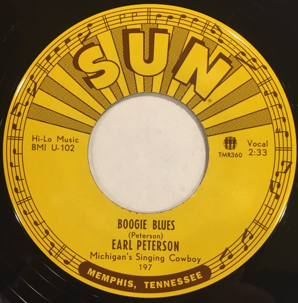 Earl Peterson : Boogie Blues / In The Dark (7", Single, RE)