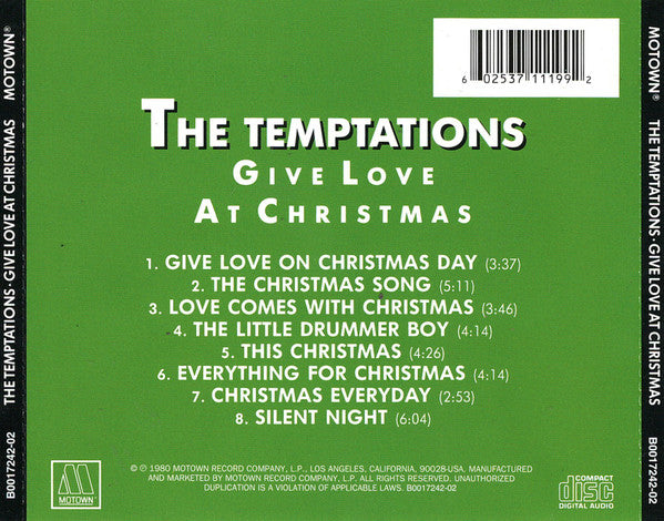 The Temptations : Give Love At Christmas (Album,Reissue)