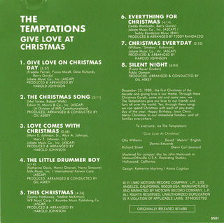 The Temptations : Give Love At Christmas (Album,Reissue)