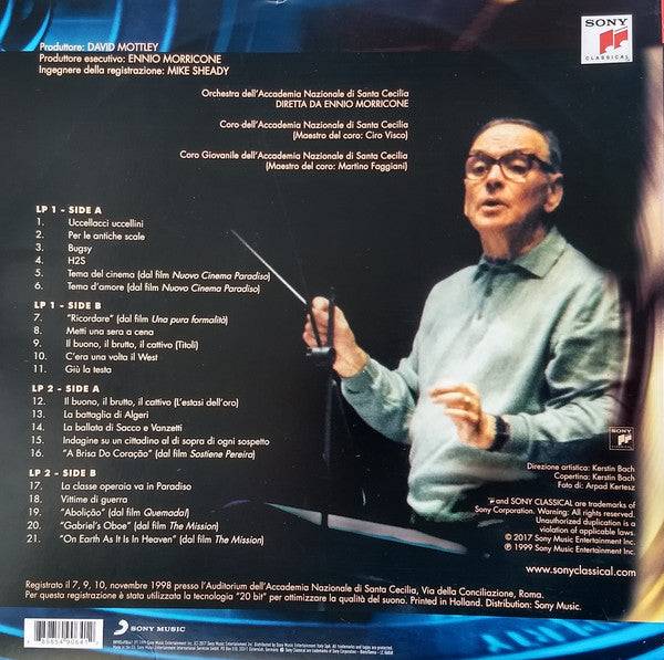 Ennio Morricone, Orchestra dell'Accademia Nazionale di Santa Cecilia & Coro dell'Accademia Nazionale di Santa Cecilia : Cinema Concerto A Santa Cecilia (LP,Reissue,Stereo)