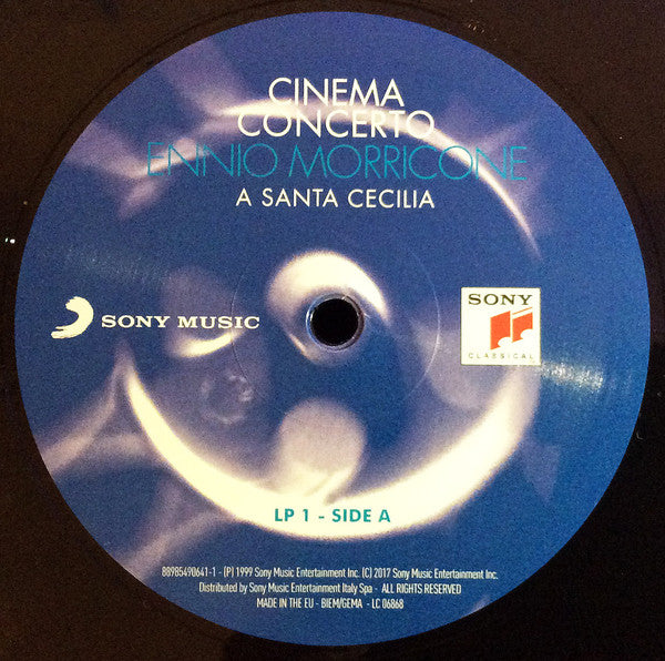 Ennio Morricone, Orchestra dell'Accademia Nazionale di Santa Cecilia & Coro dell'Accademia Nazionale di Santa Cecilia : Cinema Concerto A Santa Cecilia (LP,Reissue,Stereo)