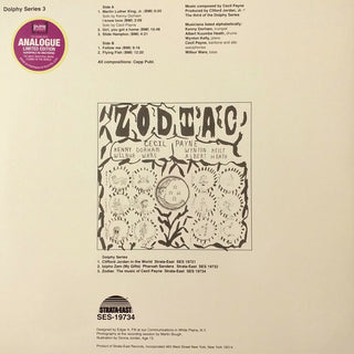 Cecil Payne : Zodiac (The Music Of Cecil Payne) (LP, Album, Ltd, RE, RM)