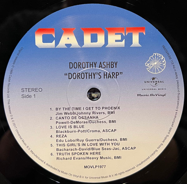 Dorothy Ashby : Dorothy's Harp (LP,Album,Reissue,Stereo)