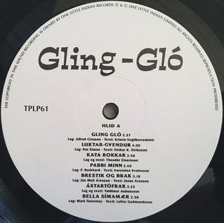 Björk Guðmundsdóttir & Tríó Guðmundar Ingólfssonar : Gling-Gló (LP, Album, RE)