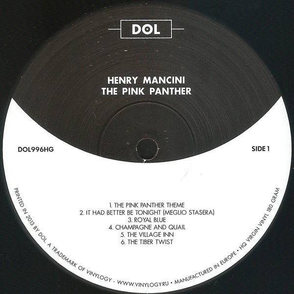 Henry Mancini : The Pink Panther (Music From The Film Score) (LP, Album, RE, 180)