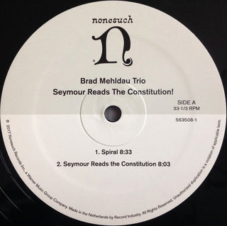 Brad Mehldau Trio : Seymour Reads The Constitution! (LP,Album)