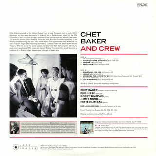 Chet Baker & Crew : Chet Baker & Crew (LP,Album,Limited Edition,Reissue)