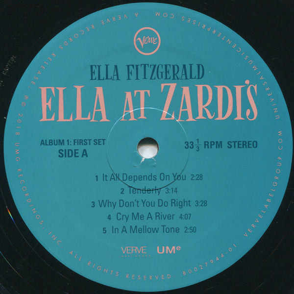 Ella Fitzgerald : Ella At Zardi's (LP,Album)