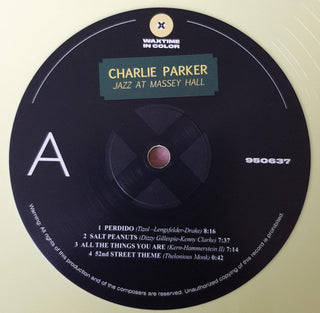 Charlie Parker Featuring Dizzy Gillespie, Bud Powell, Charles Mingus, Max Roach : Jazz At Massey Hall (LP,Album,Limited Edition,Reissue,Remastered)