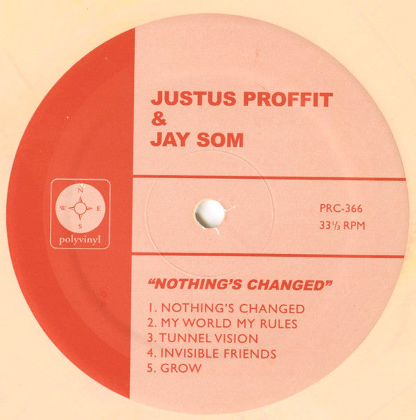 Justus Proffit  &  Jay Som : Nothing's Changed (12",33 ⅓ RPM,Single Sided,EP)