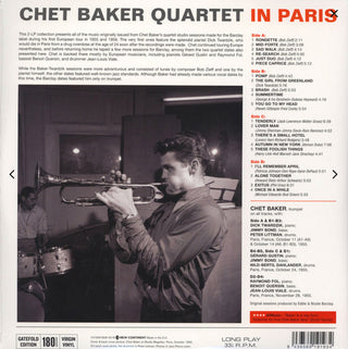 Chet Baker Quartet : In Paris (2xLP, Comp, Ltd, 180)