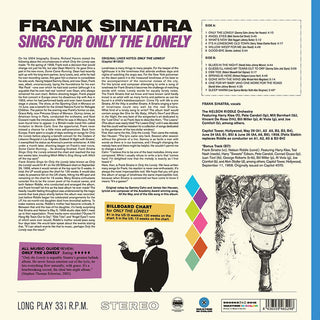 Frank Sinatra : Frank Sinatra Sings For Only The Lonely (LP, Album, Ltd, RE, Blu)