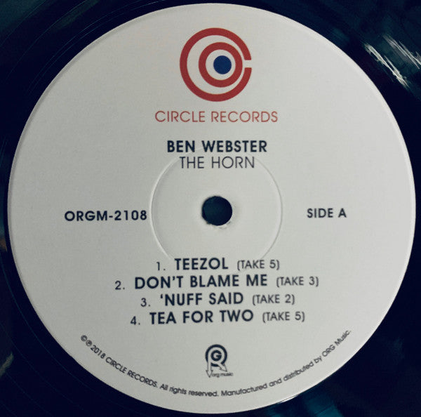 Ben Webster : The Horn (LP,Album,Reissue,Remastered,Stereo)