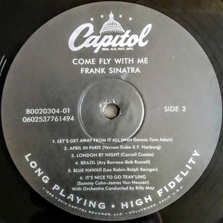 Frank Sinatra, Billy May And His Orchestra : Come Fly With Me (LP,Album,Reissue,Remastered)