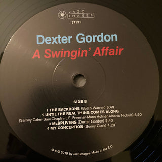 Dexter Gordon : A Swingin' Affair (LP, Album, RE, 180)