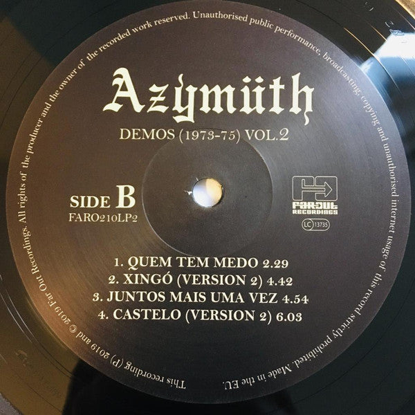 Azymuth : Demos (1973-75) Vol. 2 (LP)