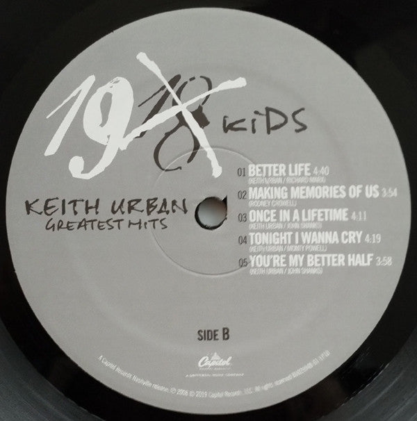 Keith Urban : Greatest Hits: 19 Kids (LP,Compilation)