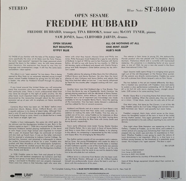 Freddie Hubbard : Open Sesame (LP,Album,Reissue,Stereo)