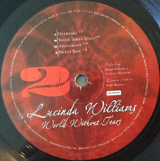 Lucinda Williams : World Without Tears (2xLP, Album,  Un)