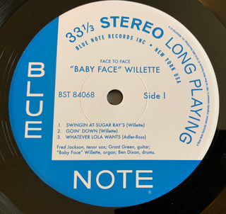 'Baby Face' Willette : Face To Face (LP, Album, RE, 180)