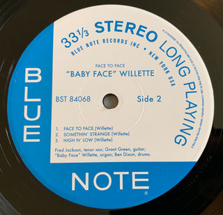 'Baby Face' Willette : Face To Face (LP,Album,Reissue,Stereo)