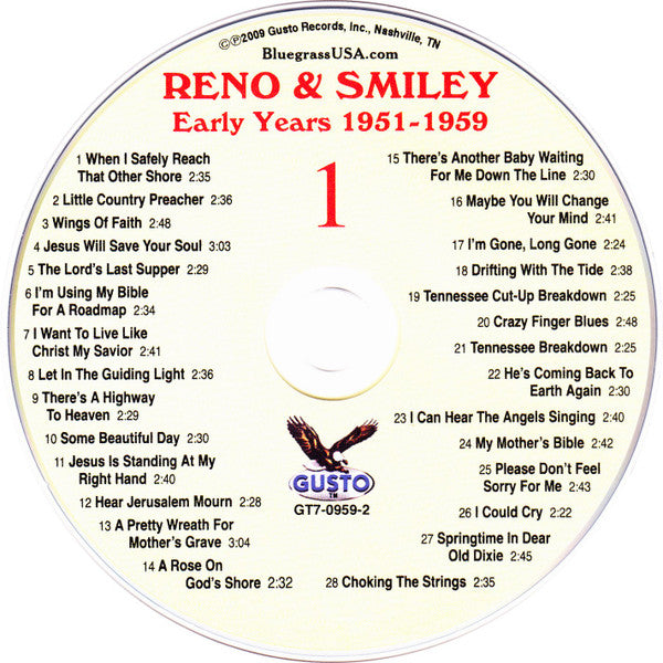 Reno And Smiley : Early Years 1951-1959 (4xCD, Comp)