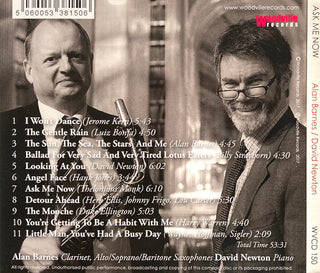 Alan Barnes, David Newton (3) : Ask Me Now (CD, Album)