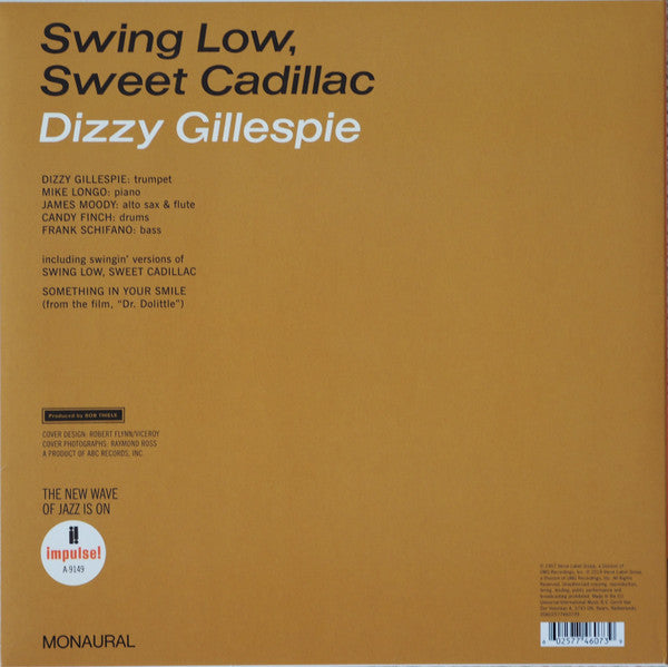 Dizzy Gillespie : Swing Low, Sweet Cadillac (LP,Album,Reissue,Mono)