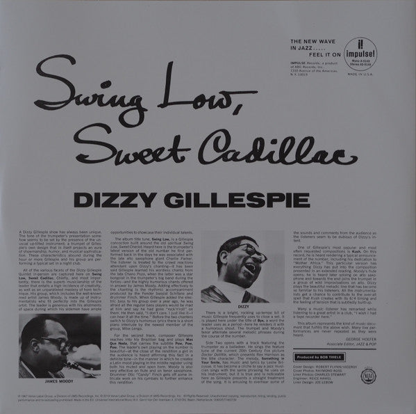 Dizzy Gillespie : Swing Low, Sweet Cadillac (LP,Album,Reissue,Mono)