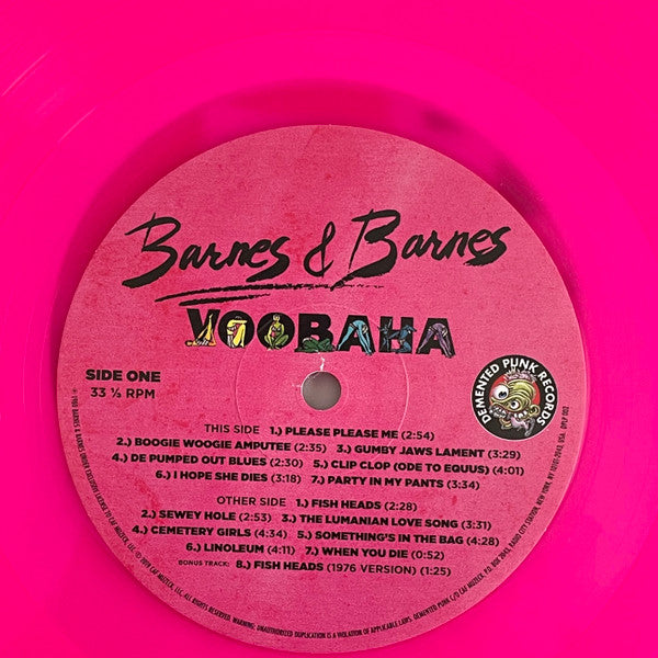 Barnes & Barnes : Voobaha (LP, Album, RE, RM, Mag)