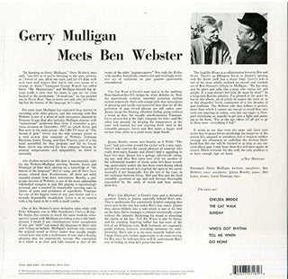 Gerry Mulligan, Ben Webster : Gerry Mulligan Meets Ben Webster (LP,Album,Reissue)