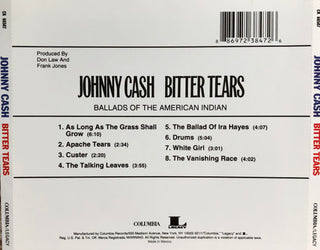 Johnny Cash : Bitter Tears - Ballads Of The American Indian (CD, Album, RE)