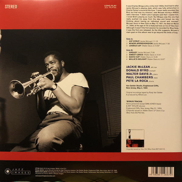 Jackie McLean : New Soil (LP, Album, RE)