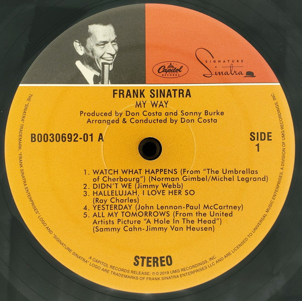 Frank Sinatra : My Way (LP,Album,Reissue,Stereo)