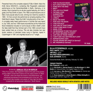 Ella Fitzgerald : Ella In Berlin (CD, Album, RE, RM)