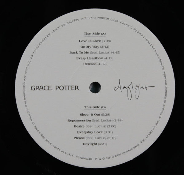 Grace Potter : Daylight (LP, Album)