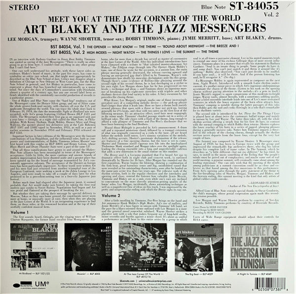 Art Blakey & The Jazz Messengers : Meet You At The Jazz Corner Of The World (Volume 2) (LP, Album, RE, 180)