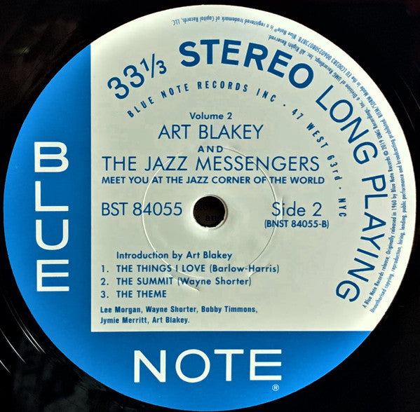 Art Blakey & The Jazz Messengers : Meet You At The Jazz Corner Of The World (Volume 2) (LP, Album, RE, 180)