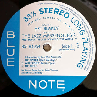 Art Blakey & The Jazz Messengers : Meet You At The Jazz Corner Of The World (Volume 1) (LP,Album,Reissue,Stereo)