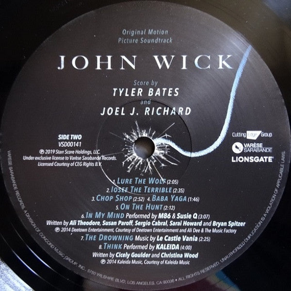 Tyler Bates And Joel Richard : John Wick (Original Motion Picture Soundtrack) (LP,Album,Reissue)